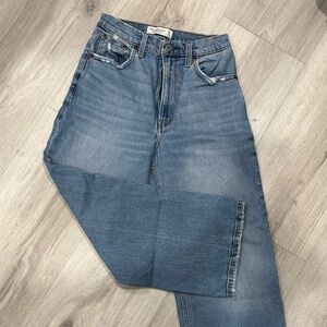 Abercrombie and Fitch The Crop Wide Leg Ultra High Rise